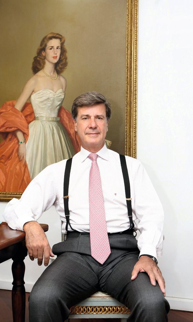Cayetano Martínez de Irujo en el palacio de Liria