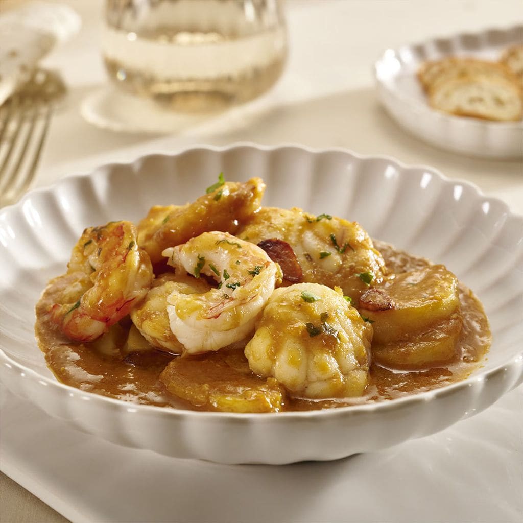8. Caldereta de rape con gambones