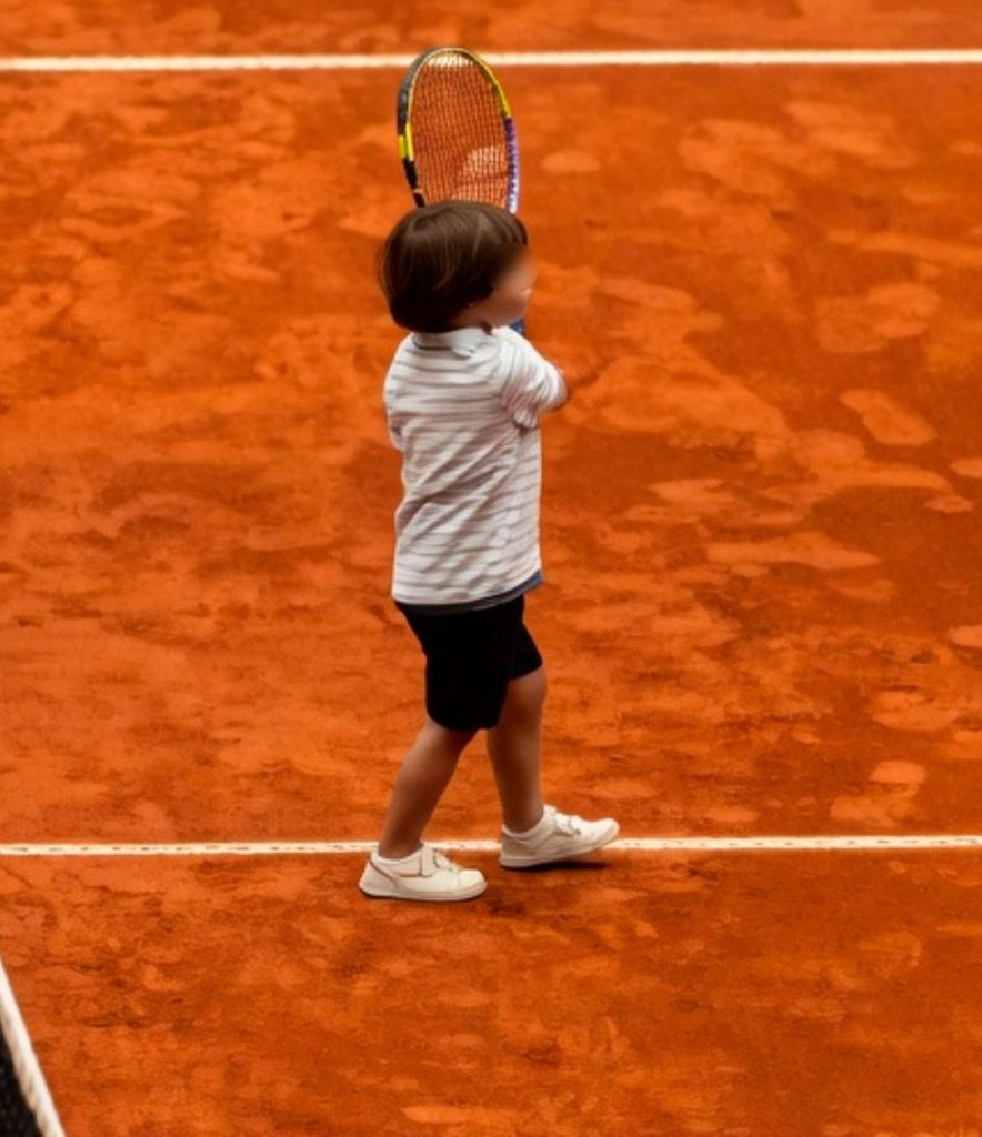 Rafa Nadal Jr. y su habilidad con la raqueta