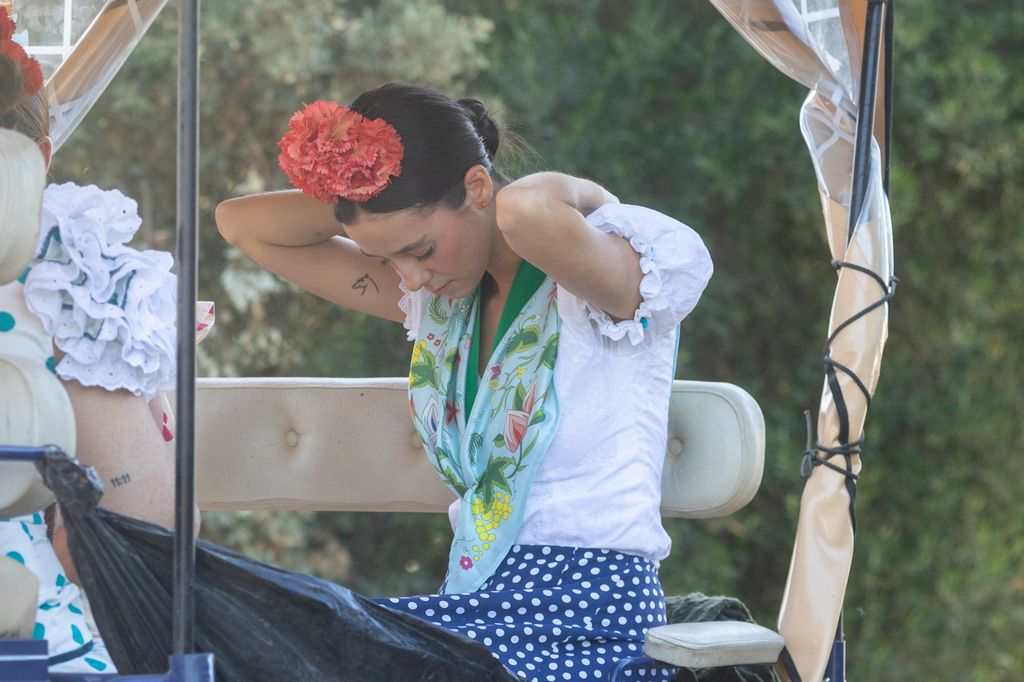 Victoria Federica durante la Romeria del Rocio en Sevilla