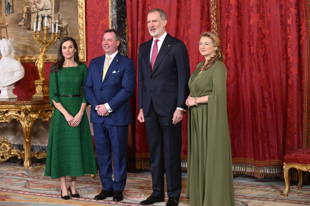 Almuerzo de los Reyes en honor a los Grandes Duques de Luxemburgo en el Palacio Real
