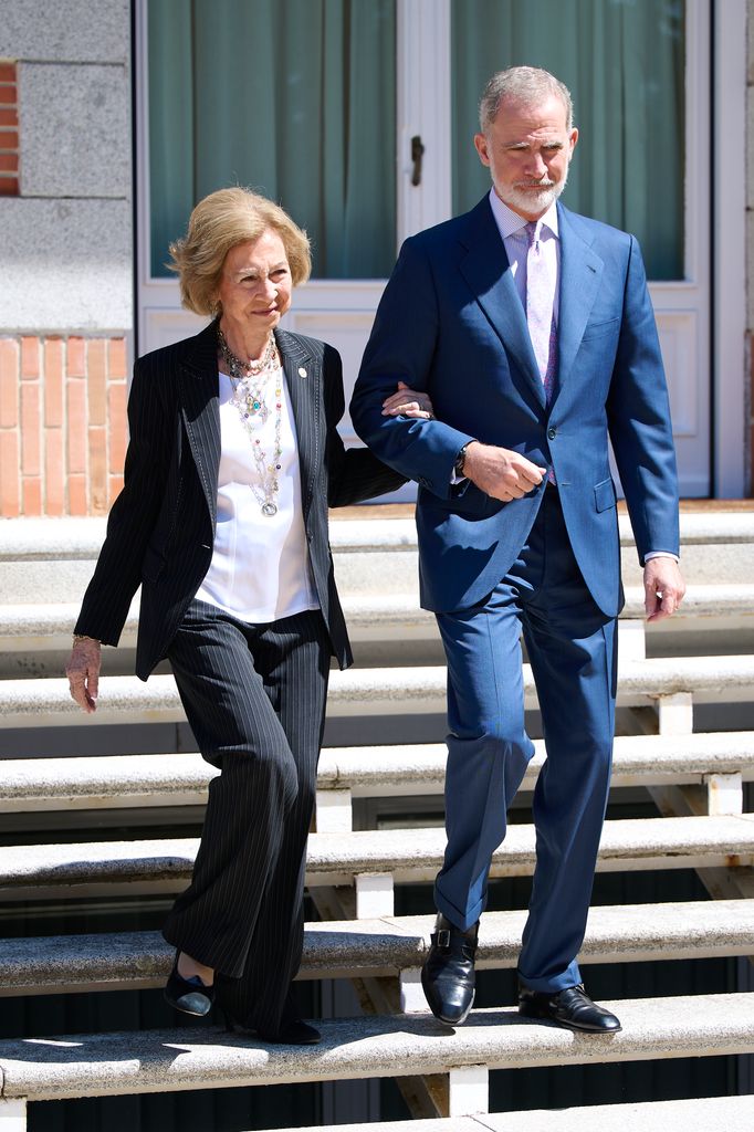 Felipe VI de España y la reina Sofía de España.