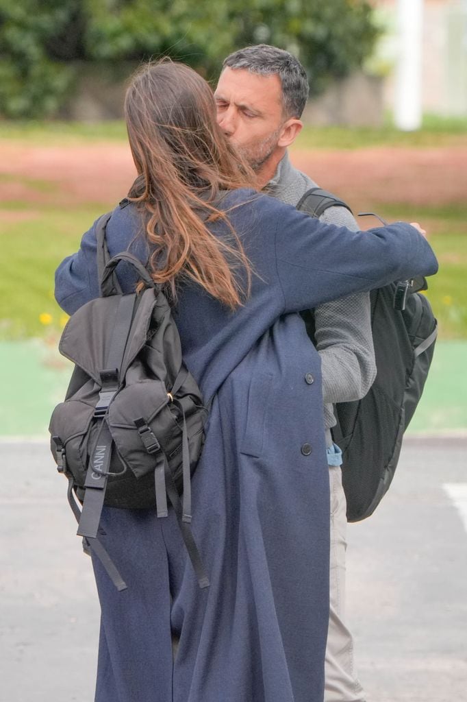 Sara Carbonero acude al partido de sus hijos junto a José Luis Cabrera a 19 de Abril de 2025 en Madrid (España)