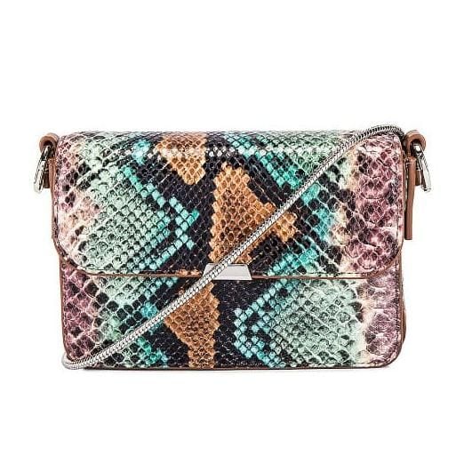 silver mini flap bag de la firma allsaints