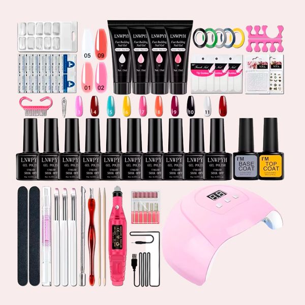 Kit de esmalte de uñas de Gel con lámpara UV