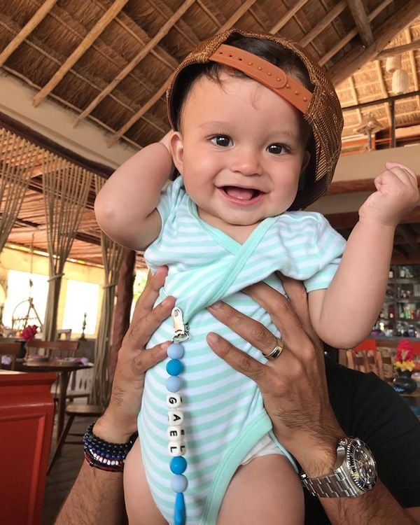 Ana Patricia Gámez y su bebé