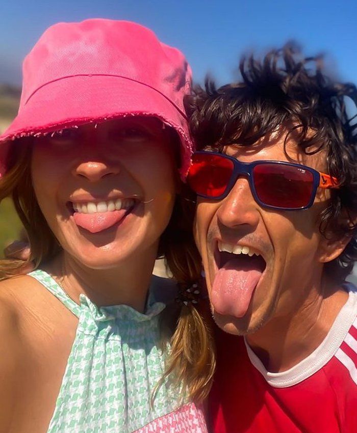 Inés Paz y su pareja
