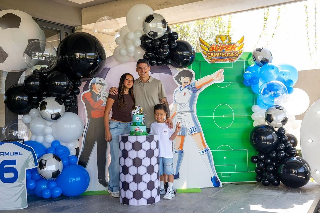 James Rodríguez celebró el sexto cumpleaños de su hijo Samuel con una increíble fiesta.
