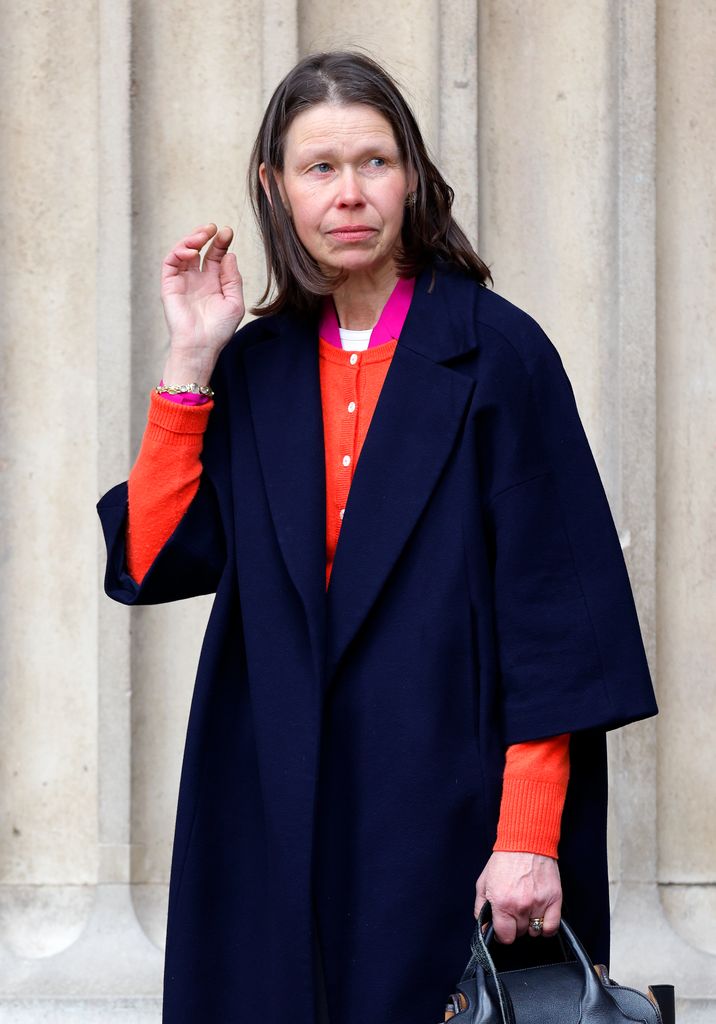 Lady Sarah Chatto en uno de los homenajes a la reina Isabel II