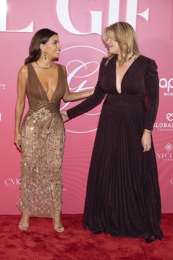 Eva Longoria y Camille Gottlieb en la Gala Global Gift que acaba de celebrarse por primera vez en Mónaco