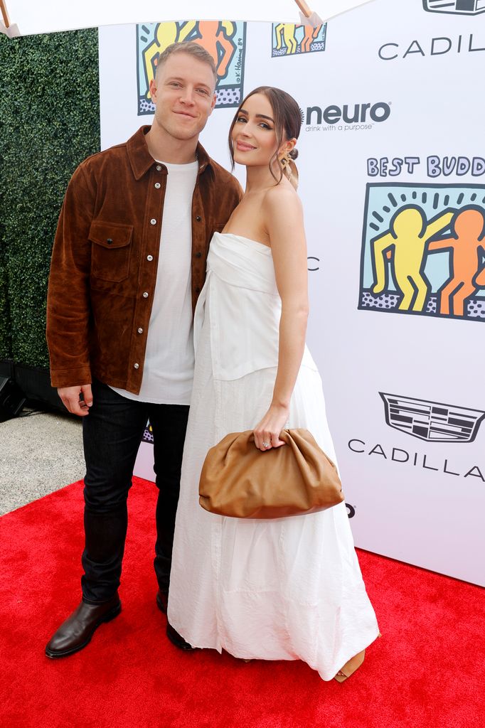 Christian McCaffrey y Olivia Culpo confirmaron el nacimiento de su primer ahija
