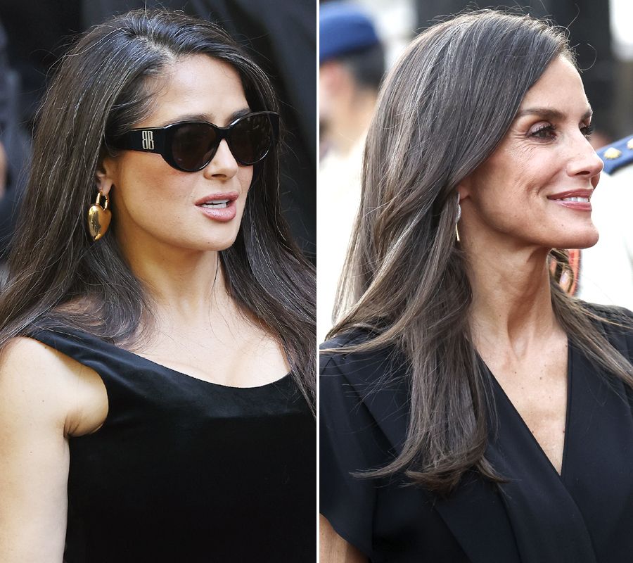 Salma Hayek y la reina Letizia