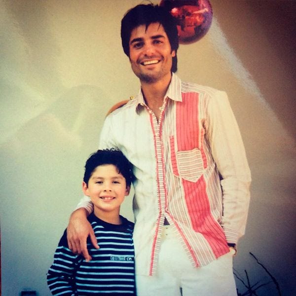 Chayanne y su hijo Lorenzo 