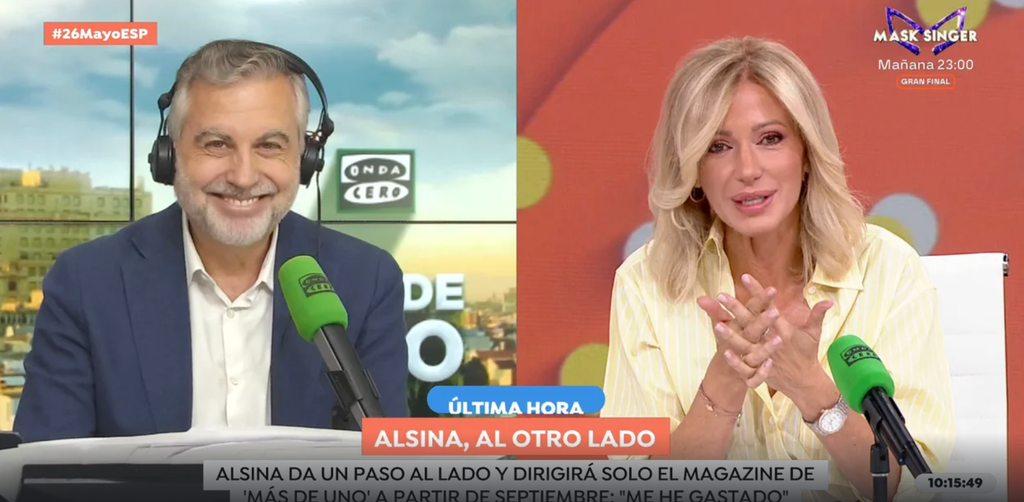 Susanna Griso conecta con Carlos Alsina