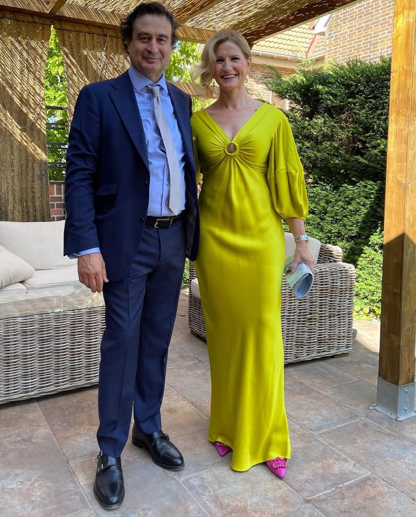 Pepe Rodríguez y su mujer en la boda de Tamara Falcó