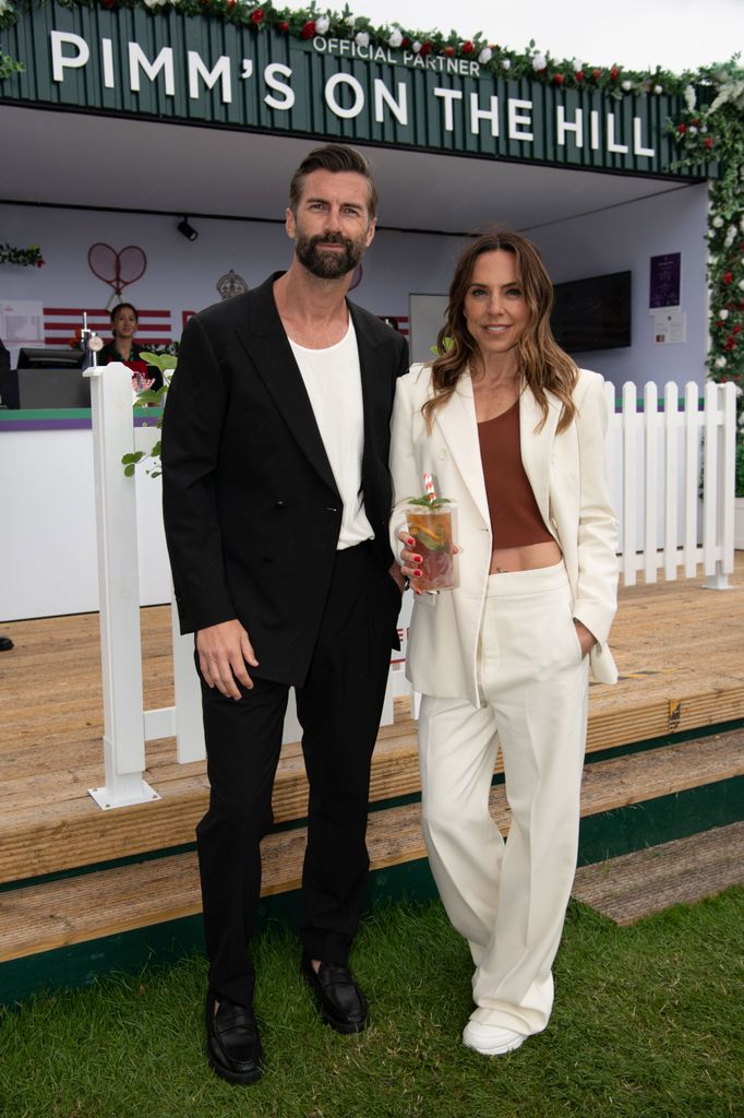 Chris Dingwall y Mel C, en Wimbledon 2024, meses después de que trascendieran sus primeras imágenes juntos