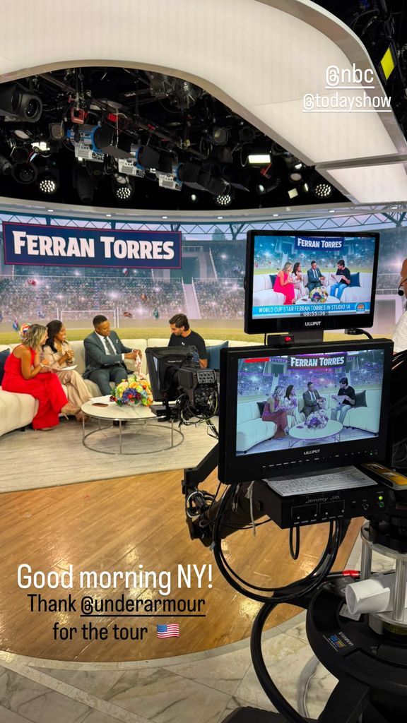 Ferran Torres, en el programa Today