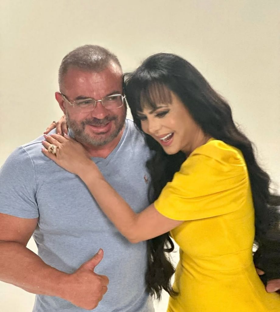 Maribel Guardia y Marco Chacón se dejaron ver muy contentos