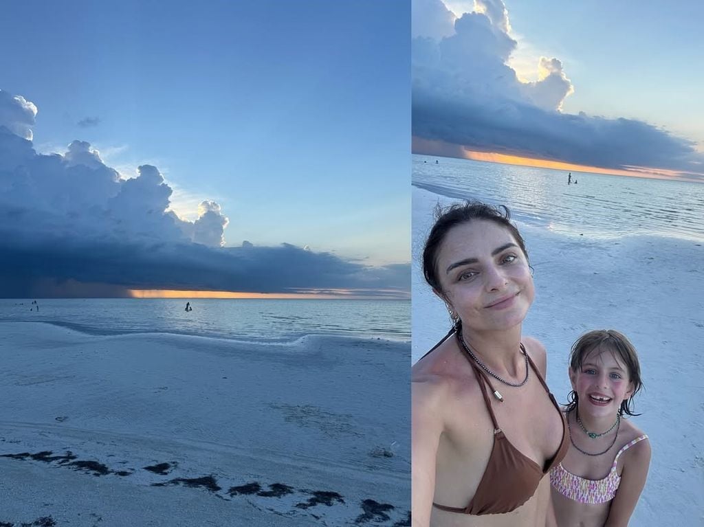 Aislinn Derbez y Kailani Ochmann en Holbox.