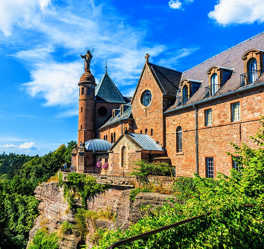 Monasterio de Santa Odelia, Obernai, Alsacia, Francia