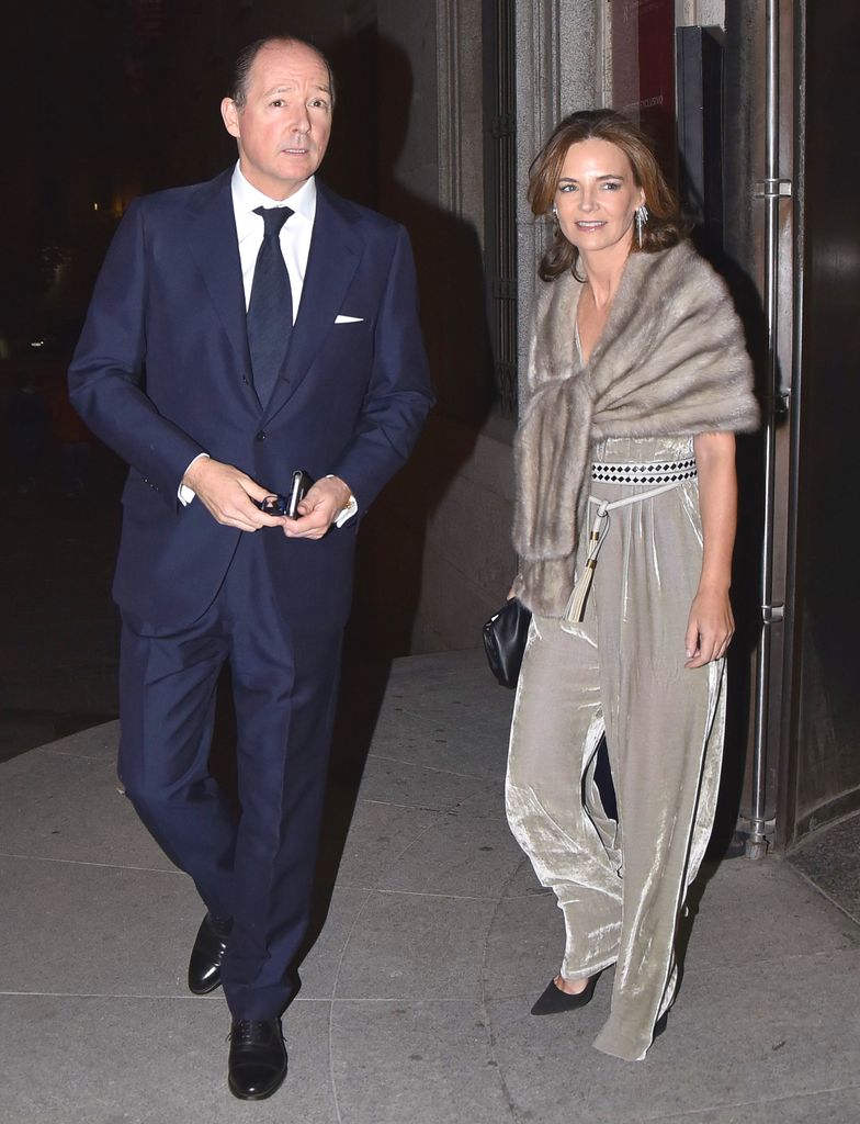 María García de la Rasilla y el príncipe Konstantin en la Charity Gala at Royal Theatre on November 13, 2019 in Madrid, Spain