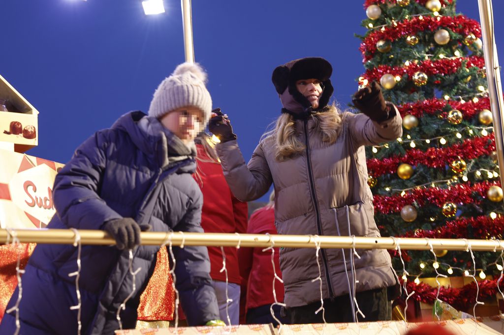 Carla Goyanes en la cabalgata de Madrid