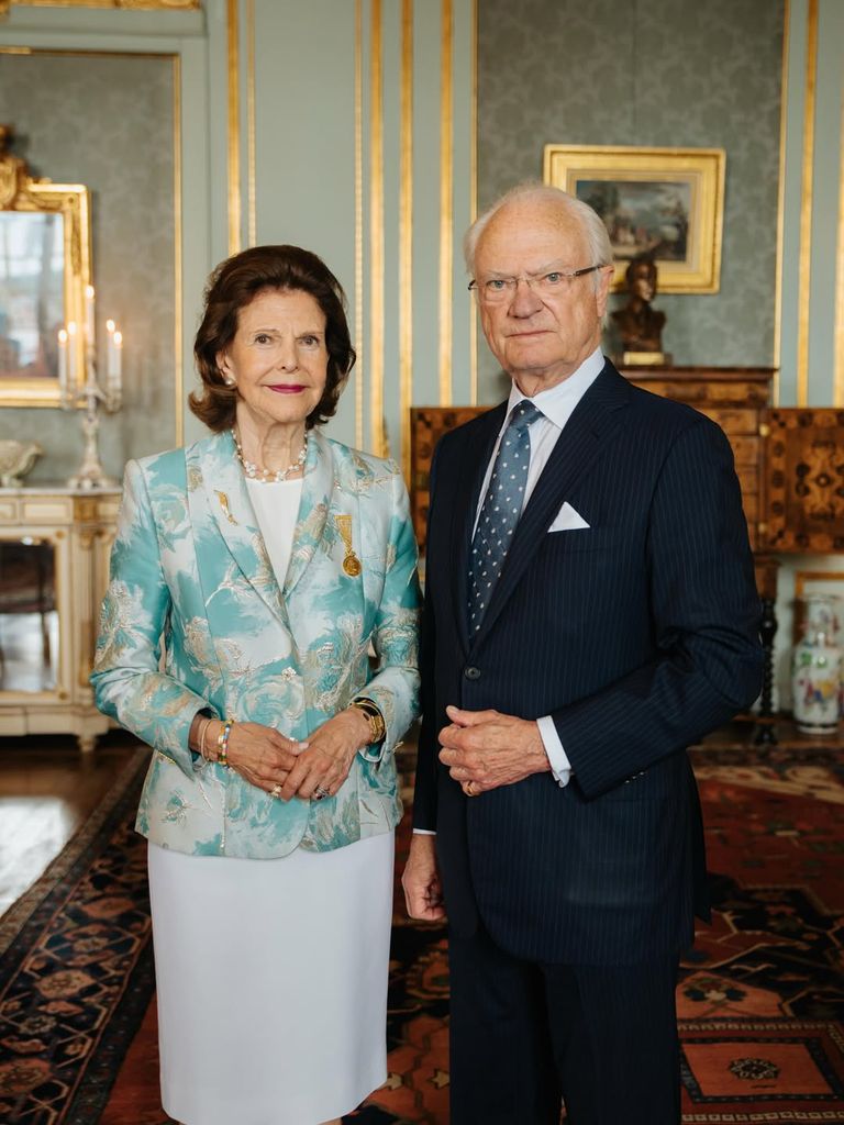 Los Reyes de Suecia en la ceremonia de entrega de la Medalla