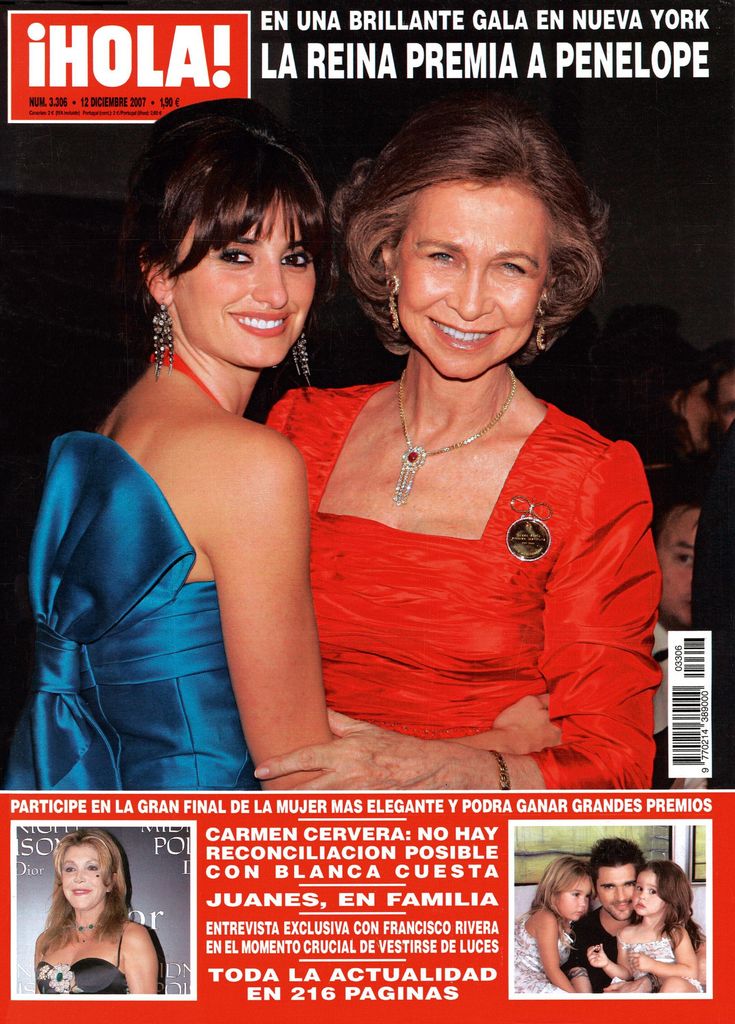 
Cuando fue premiada por la Reina Sofía con la medalla de oro del Queen Sofía Spanish Institute.
