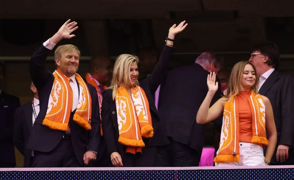 Los reyes de Holanda y su hija pequeña Arianne, en el pasado Mundial