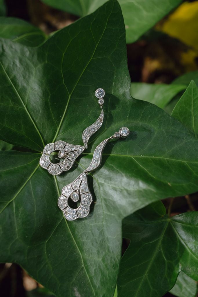 Boda de Patricia pendientes vintage