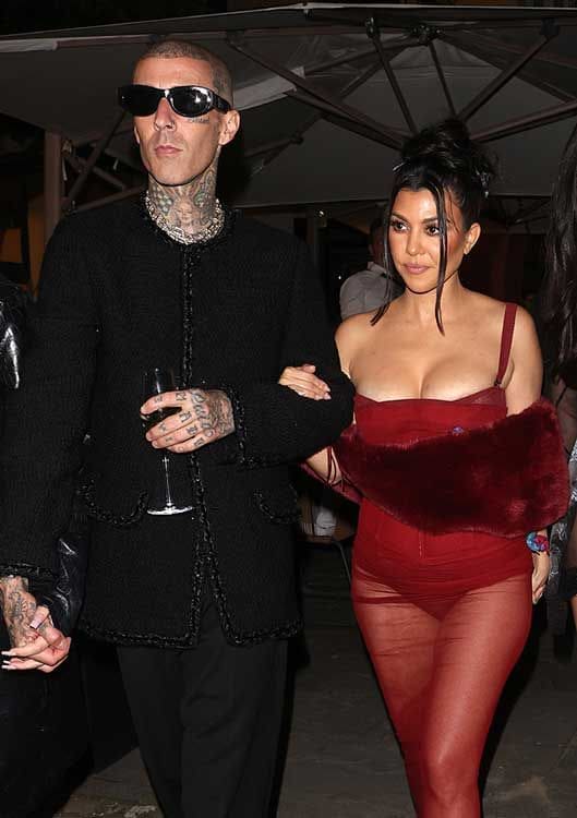 Kourtney Kardashian y Travis Barker 