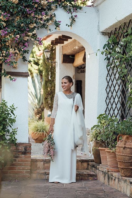 vestido novia elegante Diego Estrada