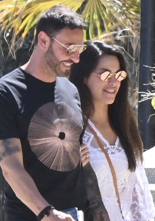 Carla Barber y su novio 
