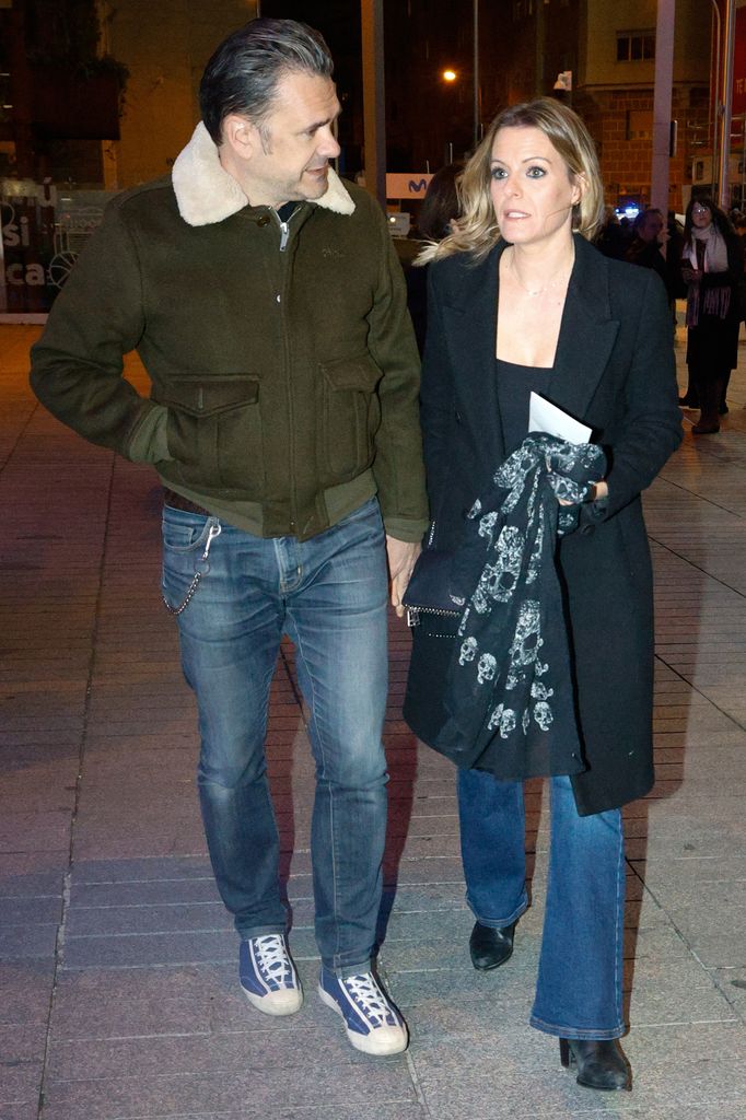 Iñaki López y Andrea Ropero llegan al Movistar Arena para asistir al último concierto de Joaquí­n Sabina, a 30 de noviembre de 2025, en Madrid (España)