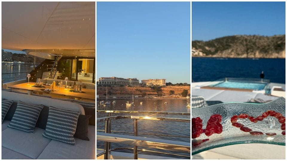 La modelo dio un vistazo de sus lujosas vacaciones en Mallorca.