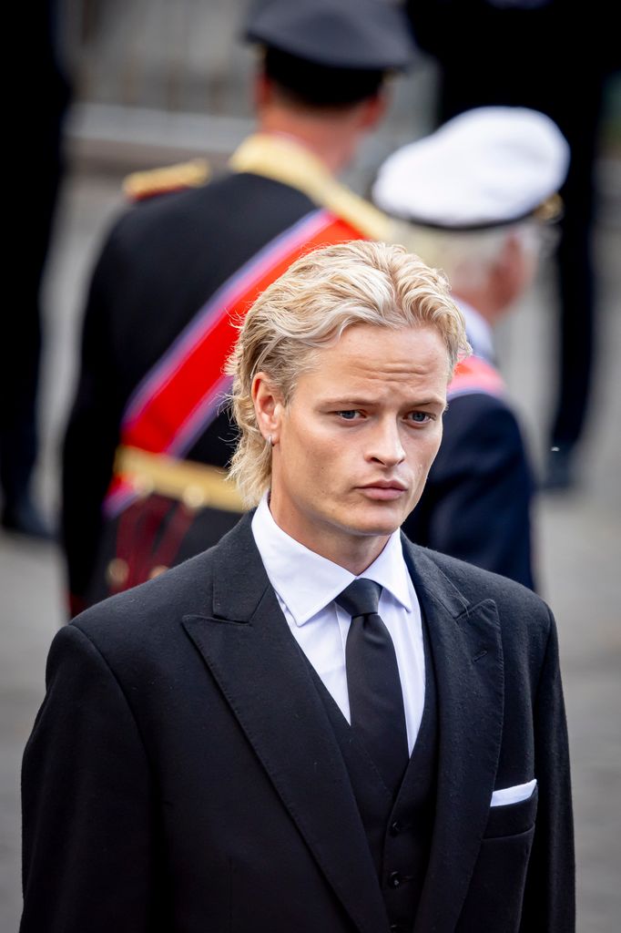 Marius Borg Høiby durante el funeral del rey Harald V de Noruega el 9 de septiembre de 2026 en Oslo, Noruega