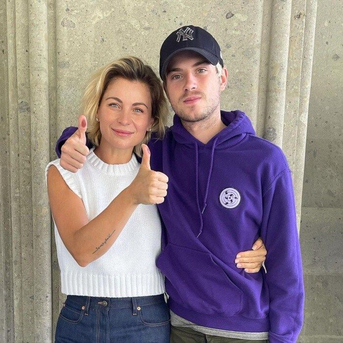 Ludwika Paleta y su hijo Nicolás