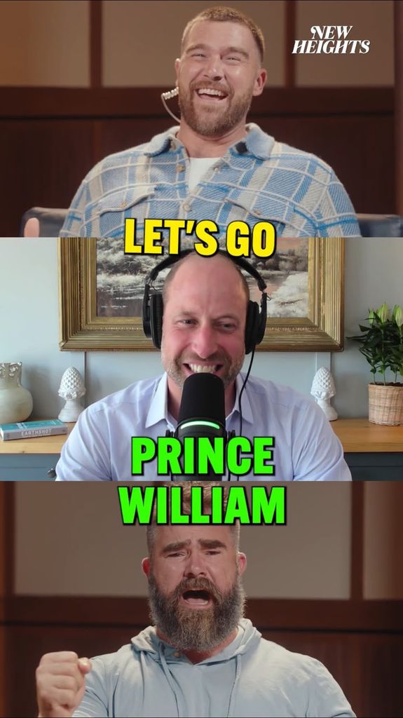 Guillermo de Inglaterra en el pódcast de los hermanos Kelce
