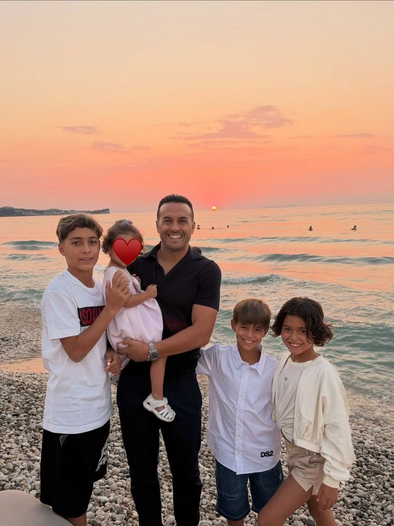 Pedro Rodríguez con su familia
