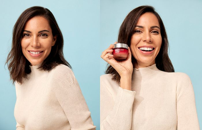 Carmen Peña usa el tratamiento antiedad Blue Therapy de Biotherm
