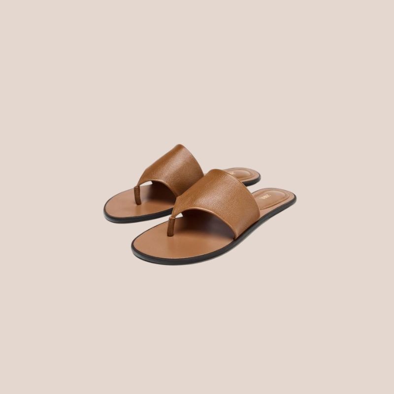 sandalias de piel