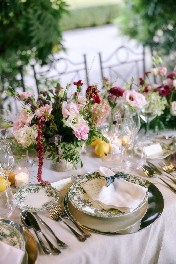 Decoración de mesa de boda