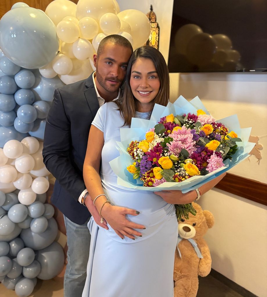 Claudia Martín y Carlos Said en el baby shower de su hijo, Máximo