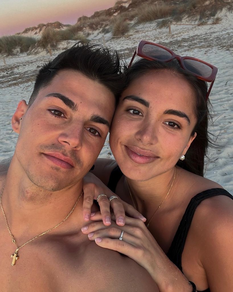 Sandra Pica y su novio Josep