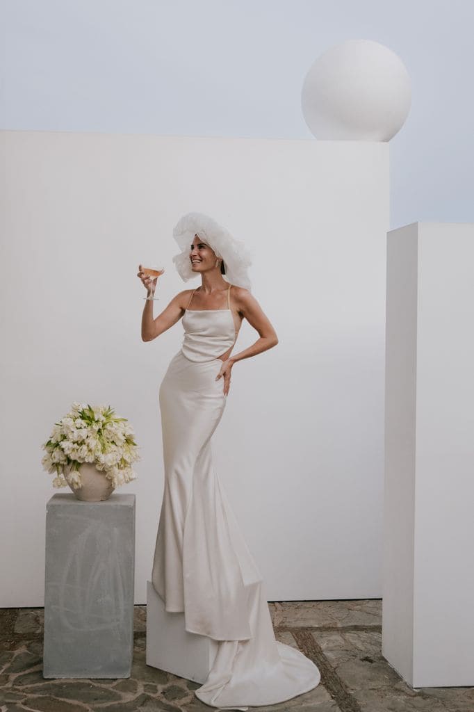Gala González vestido novia Sybilla