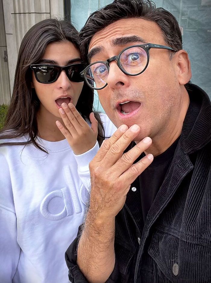 Adal Ramones y su primogénita
