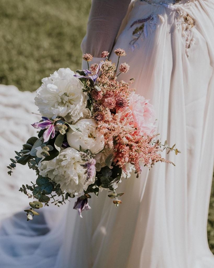 Ramos de novia de peonías silvestre