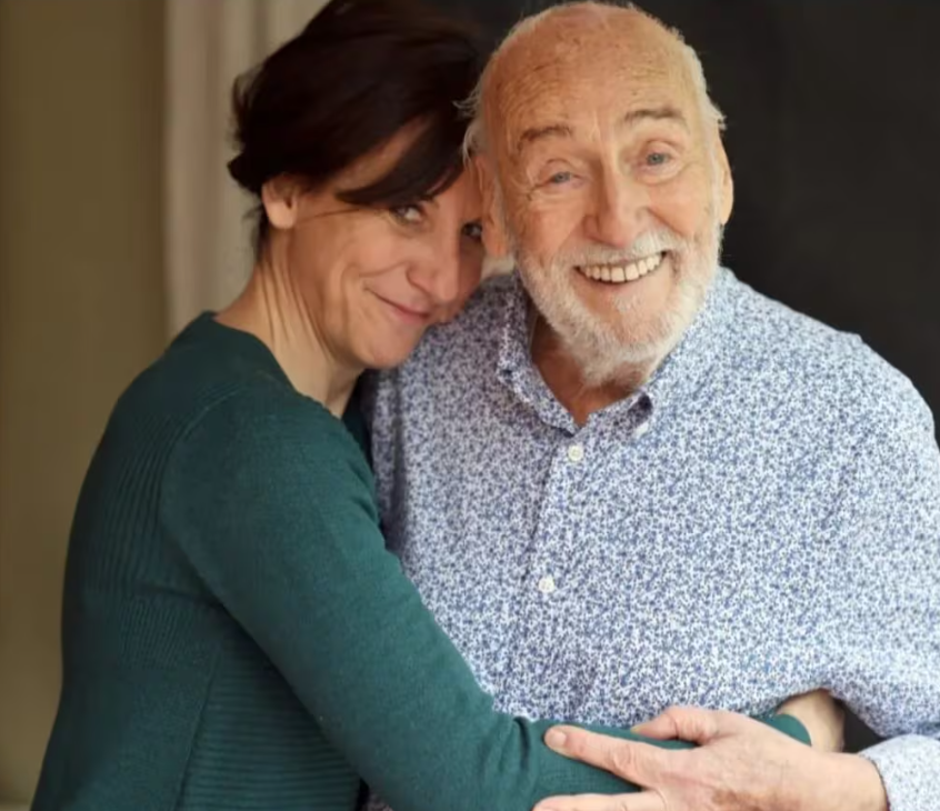 Malena Alterio junto al célebre Héctor Alterio