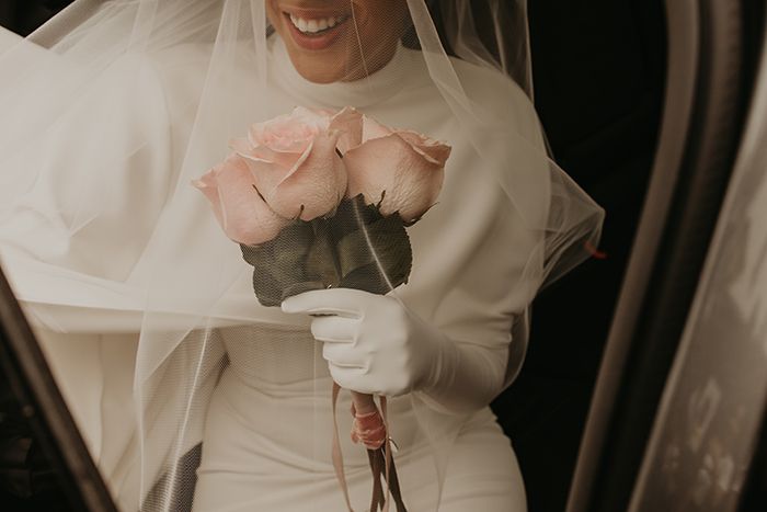 Ramo de novia de rosas