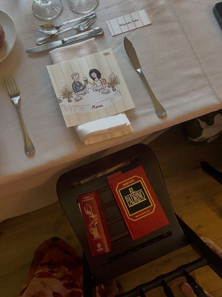 Los detalles de la mesa en la que disfrutaron de un delicioso menú